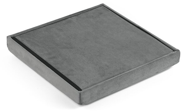 Taburet pliabil gri ZAREX VELVET L
