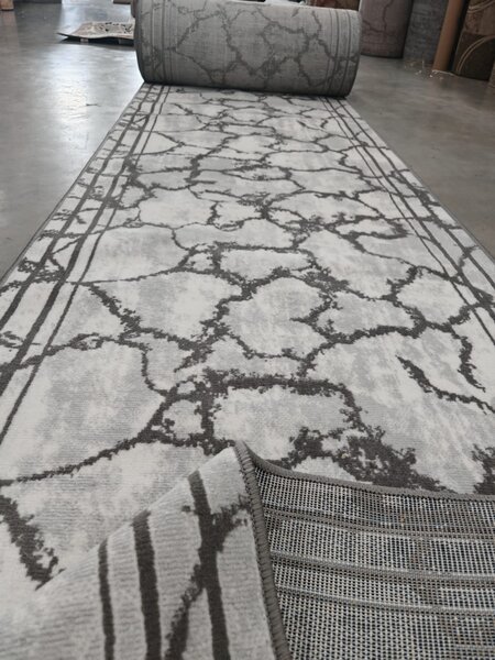 Traversă FRIDA 10457, Model Modern Abstract, pentru Hol și Coridor, Festonata la capete 0.6 metri, 2 metri