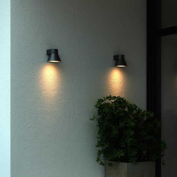 Nordlux Lampă de exterior Kyklop Cone IP54, negru, Negru, Metal, Modern