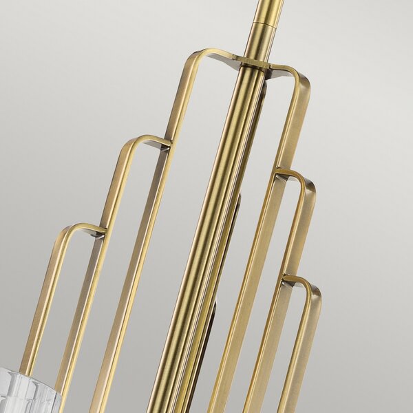 Quintiesse Kimrose candelabru, 6 becuri, alamă, reglabil, Bronz / Alamă Veche, Camera de zi / sufragerie, Metal