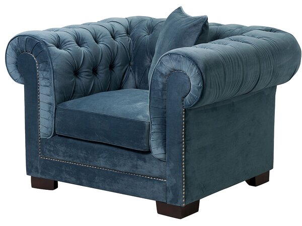 Fotoliu Chesterfield Classic Velvet Midnight 118x96x77cm