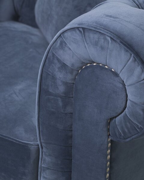 Fotoliu Chesterfield Classic Velvet Midnight 118x96x77cm