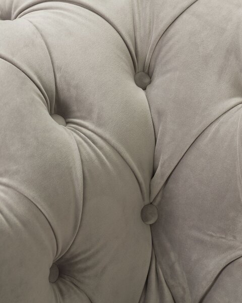 Fotoliu Chesterfield Classic Velvet Light Grey 118x96x77cm