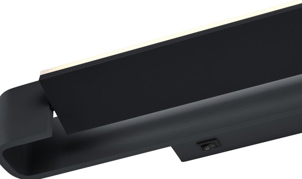 HELL Box aplică LED, rotativă, negru, Negru, Camera de zi / sufragerie, Metal, Modern