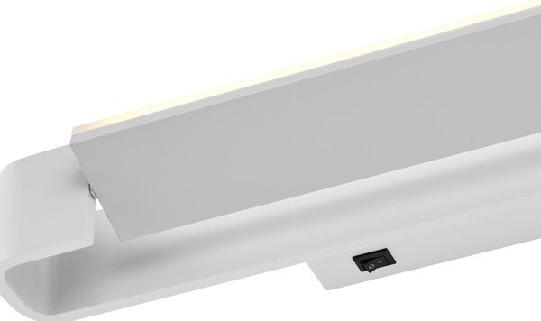 HELL Box aplică LED, rotativă, alb, Alb, Camera de zi / sufragerie, Metal, Modern