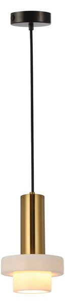 Viokef Marble lampă suspendată, abajur jumătate, reglabil, Auriu / Alamă, Camera de zi / sufragerie, Metal