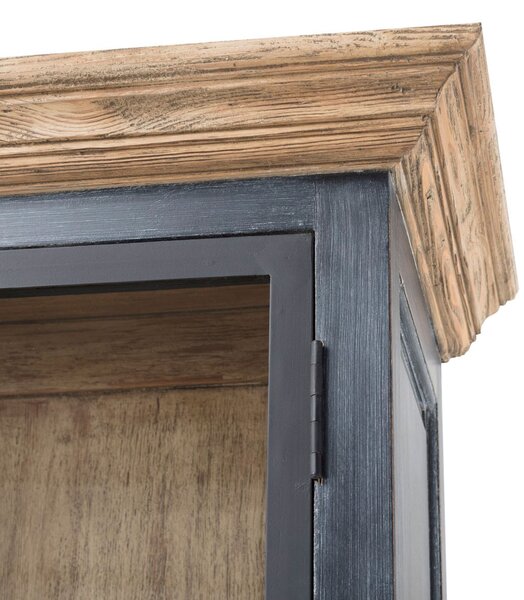 Bufet Gordes 110x46x230 old black & natural