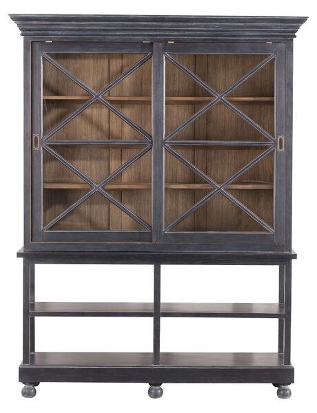 Bufet Rimir 160x50x220 old black & natural