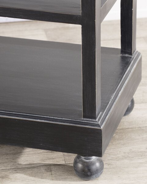 Bufet Rimir 160x50x220 old black & natural