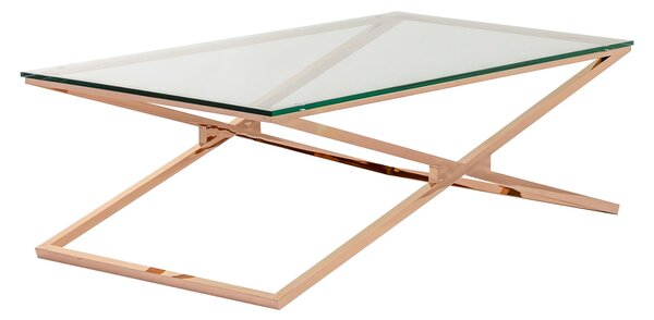 Măsuță de cafea Flavio rose gold 130x70x41 cm