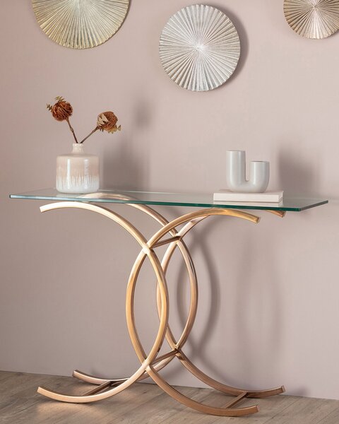 Consolă Chica rose gold 128x40x79cm