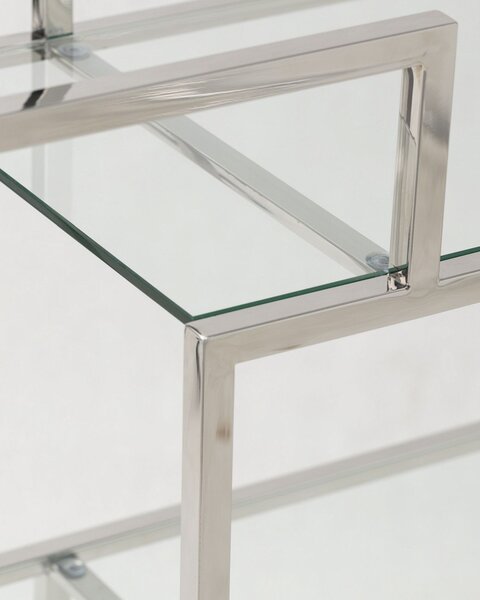 Etajeră Hypnose silver 115x40x202cm