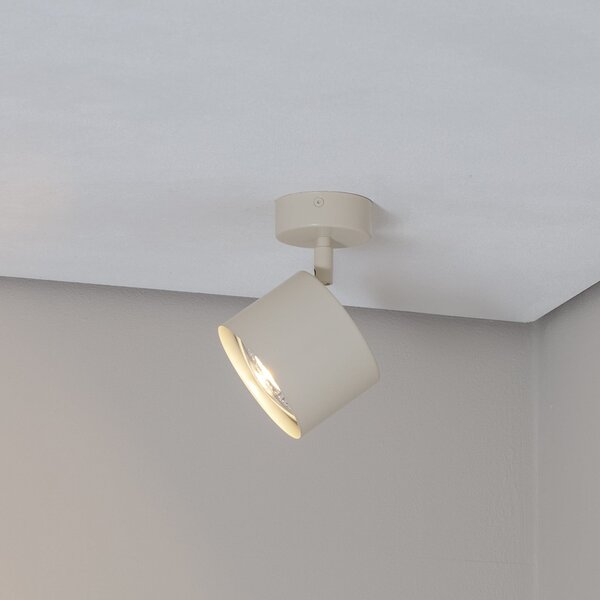 Argon Spot de tavan Chloe reglabil cu 1 bec, bej,, Bej, Camera de zi / sufragerie, Metal, Modern
