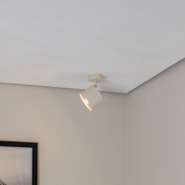 Argon Spot de tavan Chloe reglabil cu 1 bec, bej,, Bej, Camera de zi / sufragerie, Metal, Modern