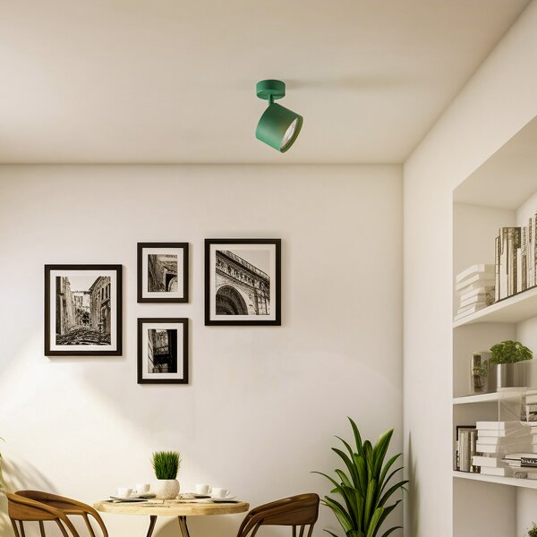 Argon Spot de tavan Chloe, reglabil, verde, metal, GU10, 13,5 cm, reglabil, Verde, Camera de zi / sufragerie, Metal, Modern
