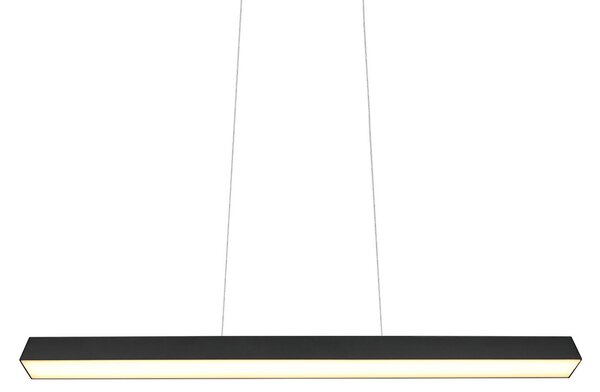 Trio Lighting Paros DUOline lampă suspendată LED, grindă, negru, reglabil, Negru, Camera de zi / sufragerie, Metal, Modern