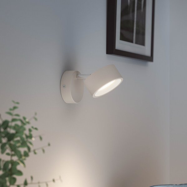 Philips Bracia spot LED tavan 1 bec, alb, Alb, Camera de zi / sufragerie, Metal