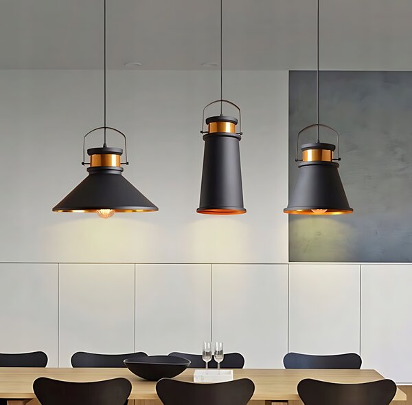 Lampa DE TAVAN ASTI A negru / Auriu