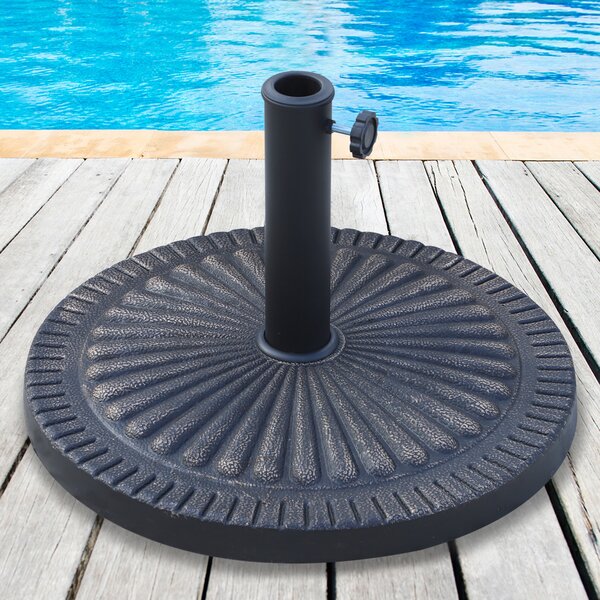 Outsunny Bază Umbrelă de Soare, Compatibilă Diametru Φ3,8-4,8cm, Rășină Durabilă, 49x32cm | Aosom Romania