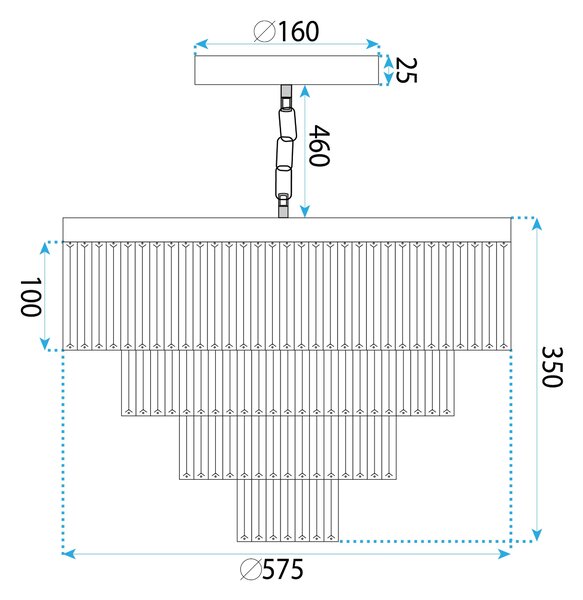 Lampa APP1534-8CPR Chrome