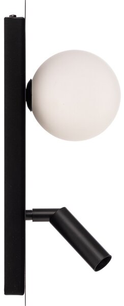 Eko-Light Aplică de perete Sirio cu spot mobil, 2 becuri, reglabil, Negru, dormitor, Metal, Modern