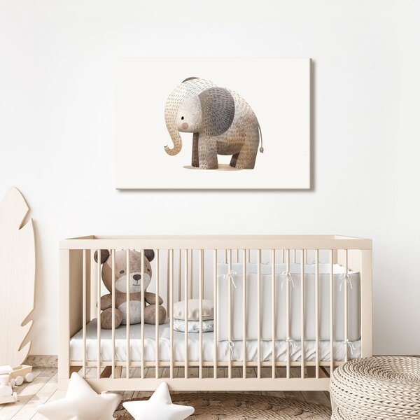 Tablou elefant drăguț pentru copii