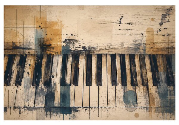 Tablou clape de pian abstracte