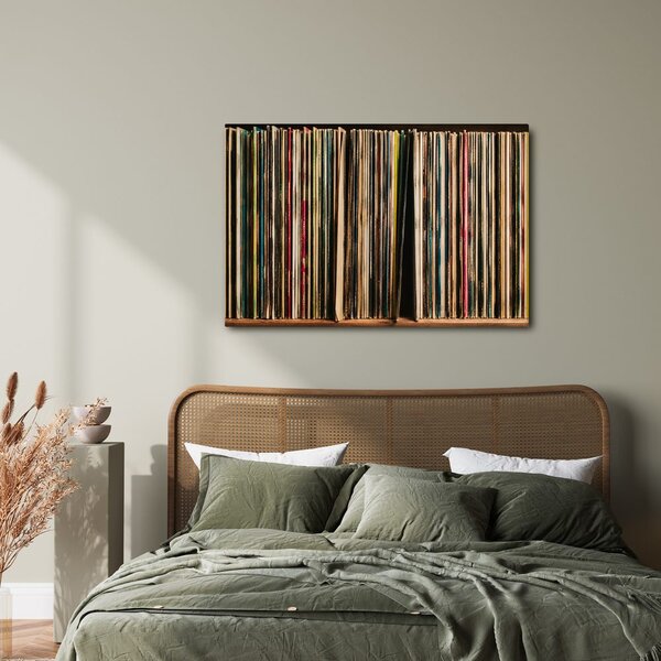 Tablou discuri de vinil retro
