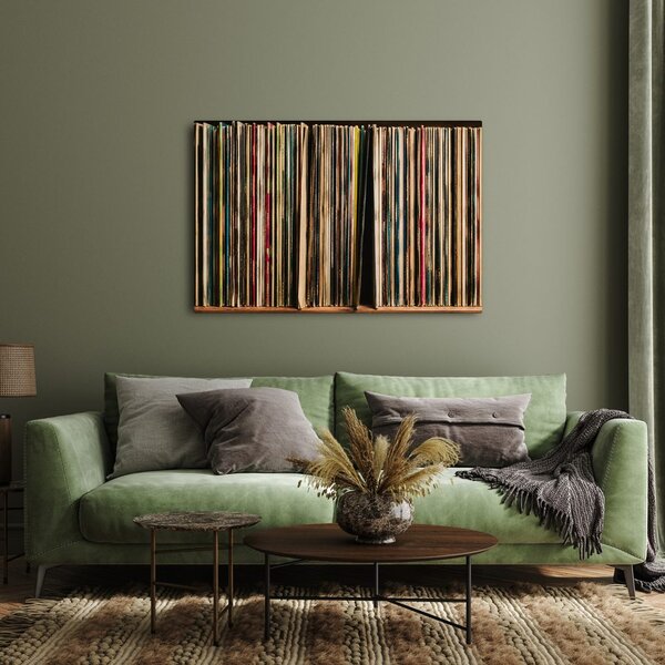 Tablou discuri de vinil retro