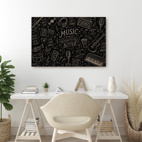 Tablou muzica face totul mai bun