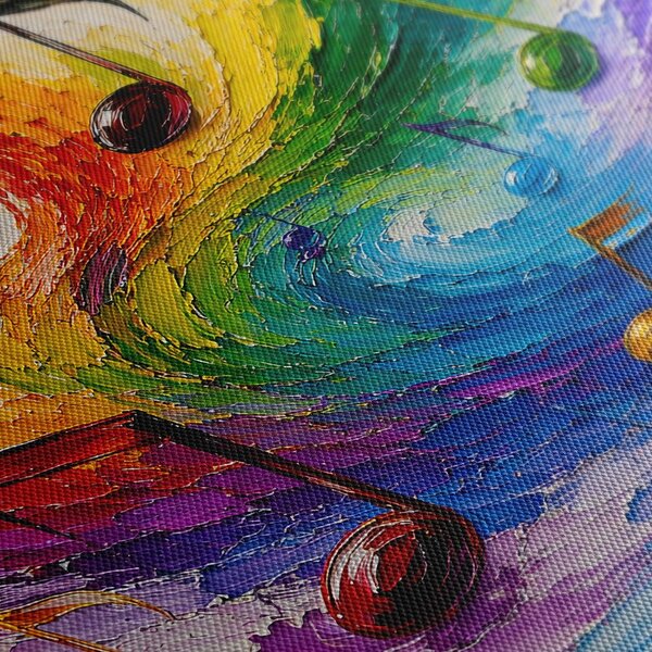 Tablou armonie muzicală colorată
