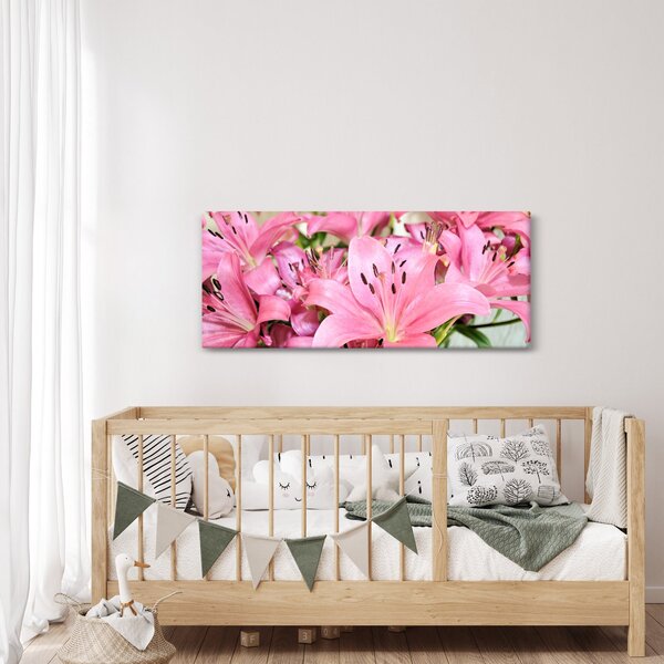 Tablou - Liliac roz (120x50 cm)