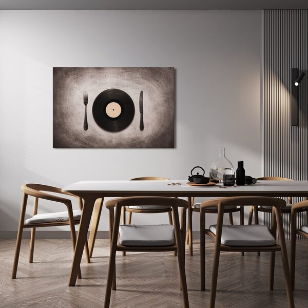 Tablou vinil între tacâmuri