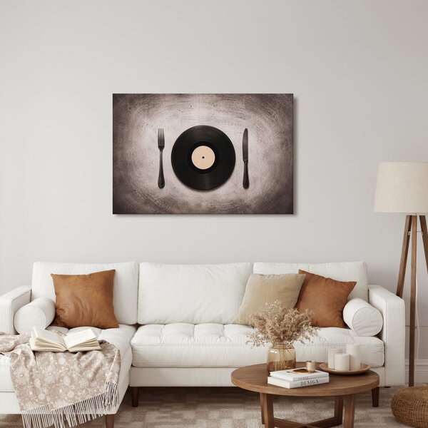 Tablou vinil între tacâmuri