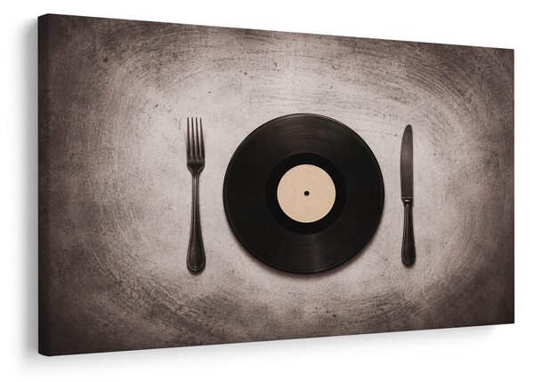 Tablou vinil între tacâmuri