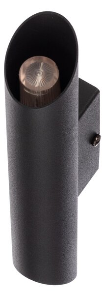 Eko-Light Aplică de perete Corte, negru, 2 becuri, reglabil, Negru, Camera de zi / sufragerie, Metal