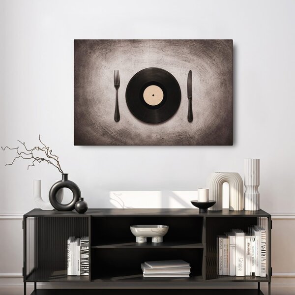 Tablou vinil între tacâmuri