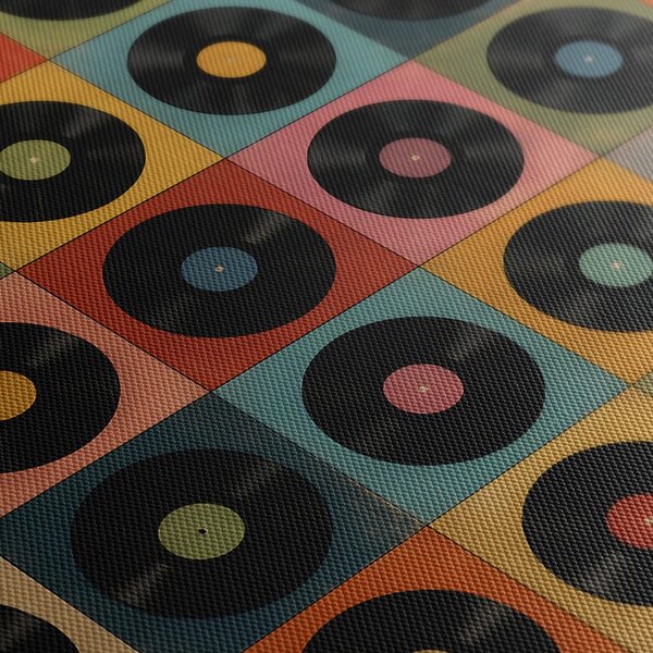 Tablou discuri de vinil retro