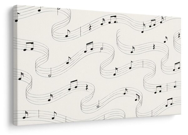 Tablou note muzicale pe valuri