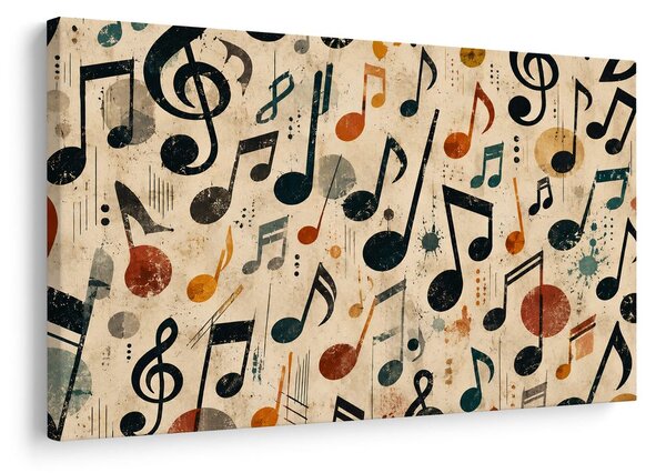 Tablou simfonie vintage de note muzicale