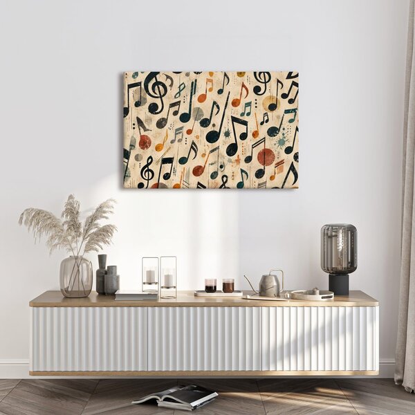 Tablou simfonie vintage de note muzicale