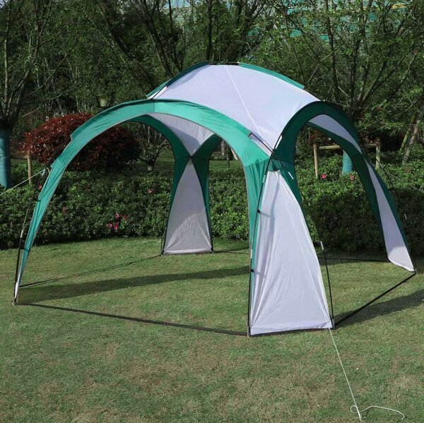 Cort pavilion pentru picnic în grădină 3,5 x 3,5 m verde