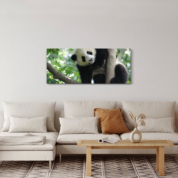Tablou - Panda in copac (120x50 cm)