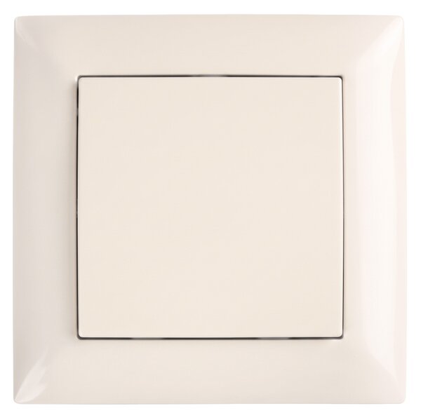 Întrerupător Simplu cu Ramă OSTE JNH006-W BEIGE