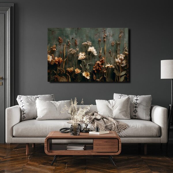 Tablou flori uscate romantice