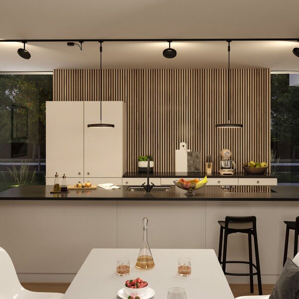 Paulmann URail Hildor spot LED negru 3.000K, reglabil, Negru, Studiu / Birou, Metal, Modern