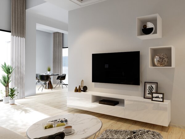 Mobilier living Berny 32 (alb + Alb lucios). 1087152