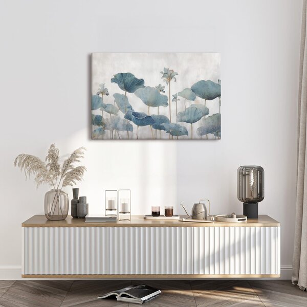 Tablou flori de lotus albastre