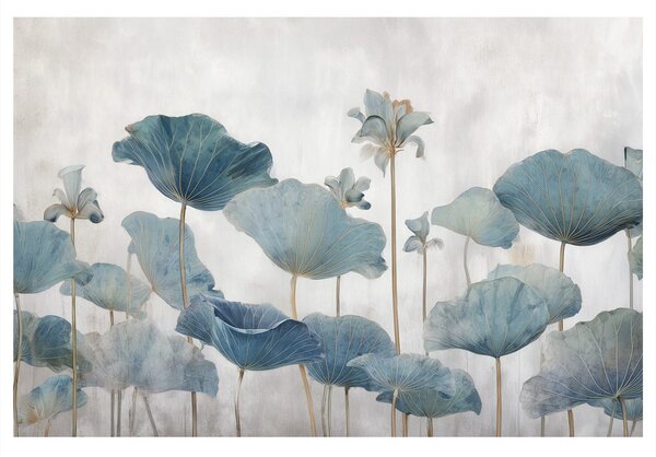 Tablou flori de lotus albastre