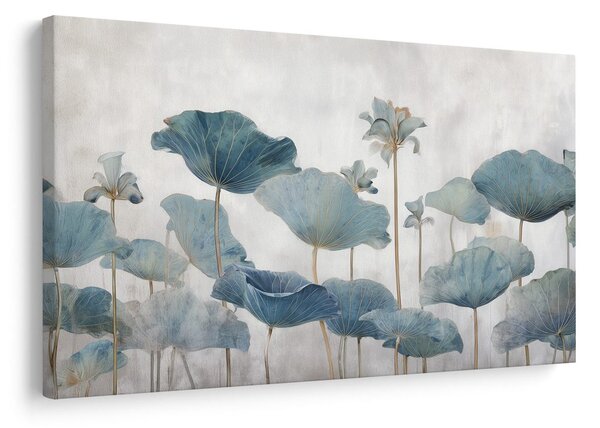 Tablou flori de lotus albastre